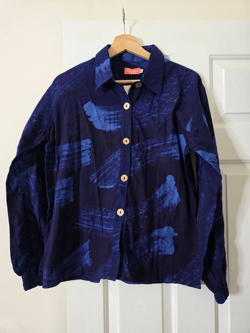 NWT Elisamama cotton blue Shirt XS